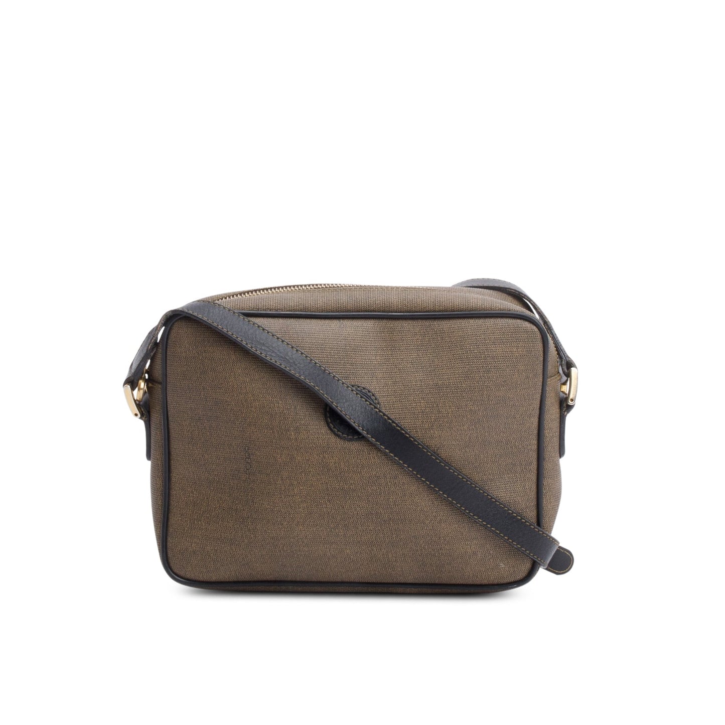 Fendi Brown Canvas Crossbody Camera Bag