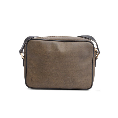 Fendi Brown Canvas Crossbody Camera Bag