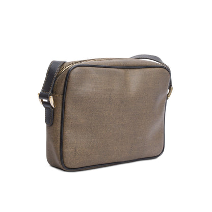 Fendi Brown Canvas Crossbody Camera Bag