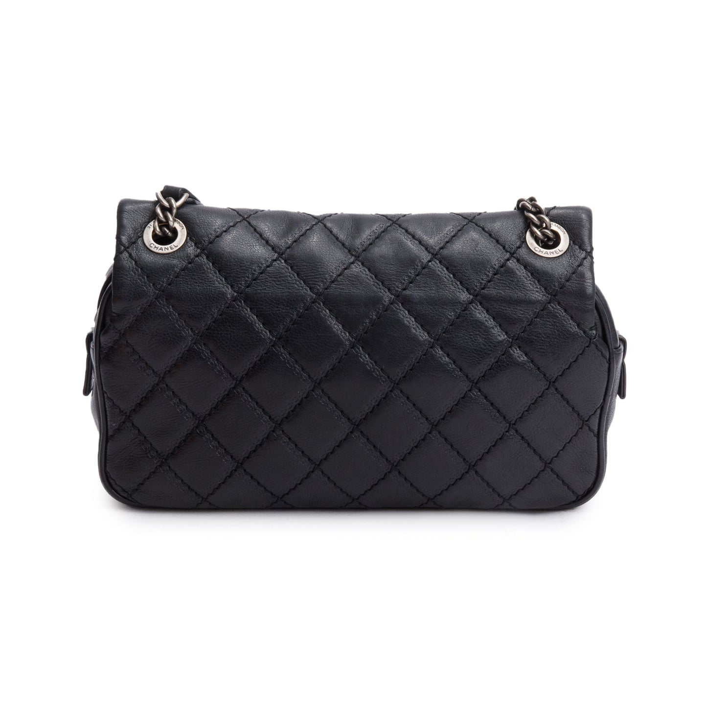Chanel Black Quilted Calfskin Leather Paris-Edinburgh Coco Sporran Flap Bag