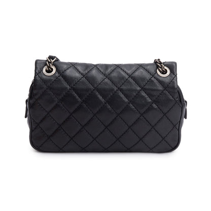 Chanel Black Quilted Calfskin Leather Paris-Edinburgh Coco Sporran Flap Bag