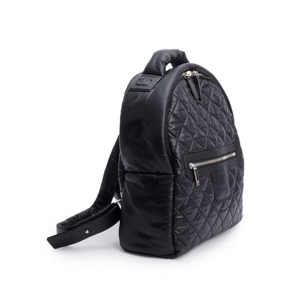 Chanel Black Nylon Quilted Coco Coocoon Backpack