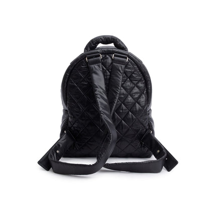 Chanel Black Nylon Quilted Coco Coocoon Backpack