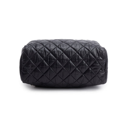 Chanel Black Nylon Quilted Coco Coocoon Backpack