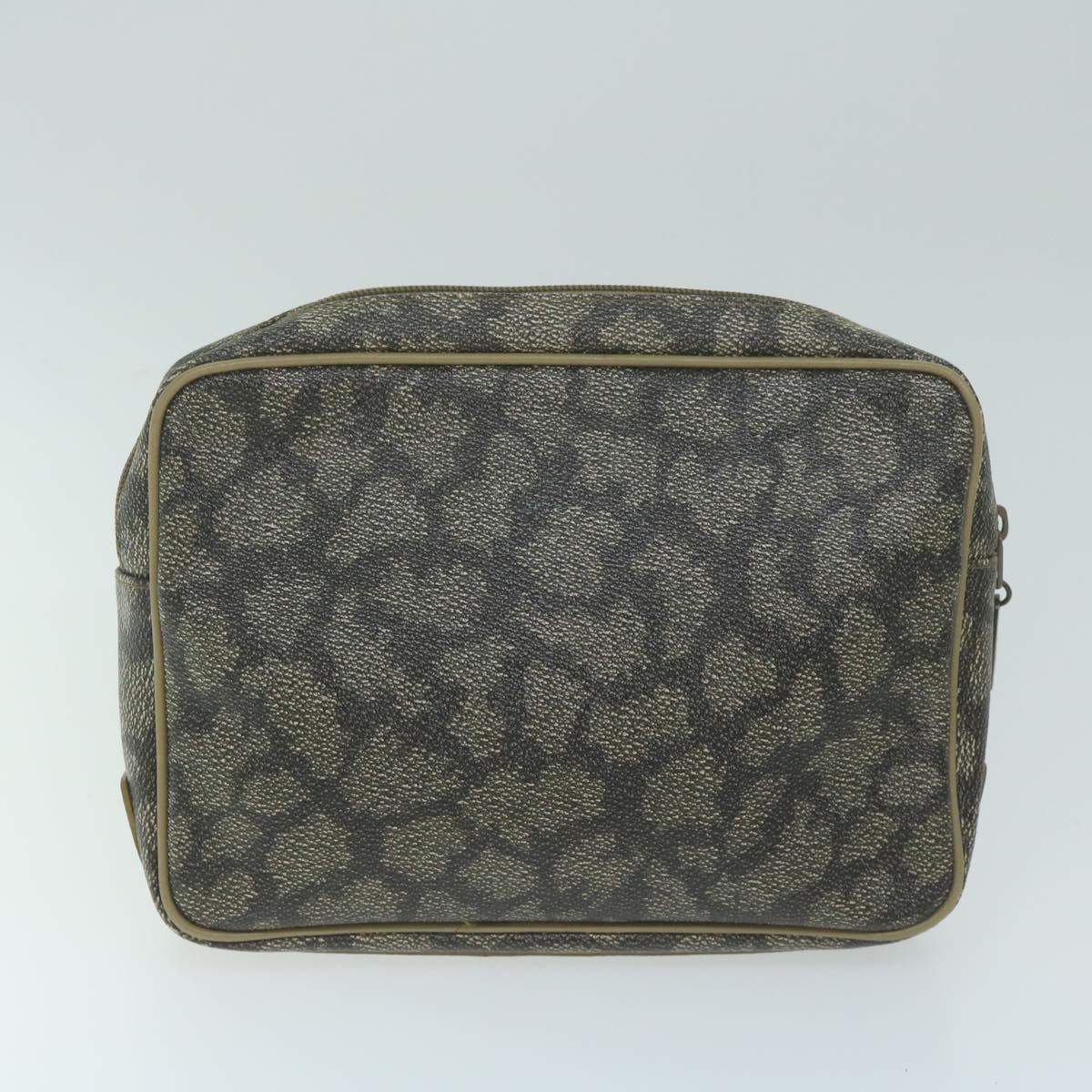 Luxury BurberrySs Saint Laurent Clutch Bag PVC Leather 3Set Black Beige Auth 63887