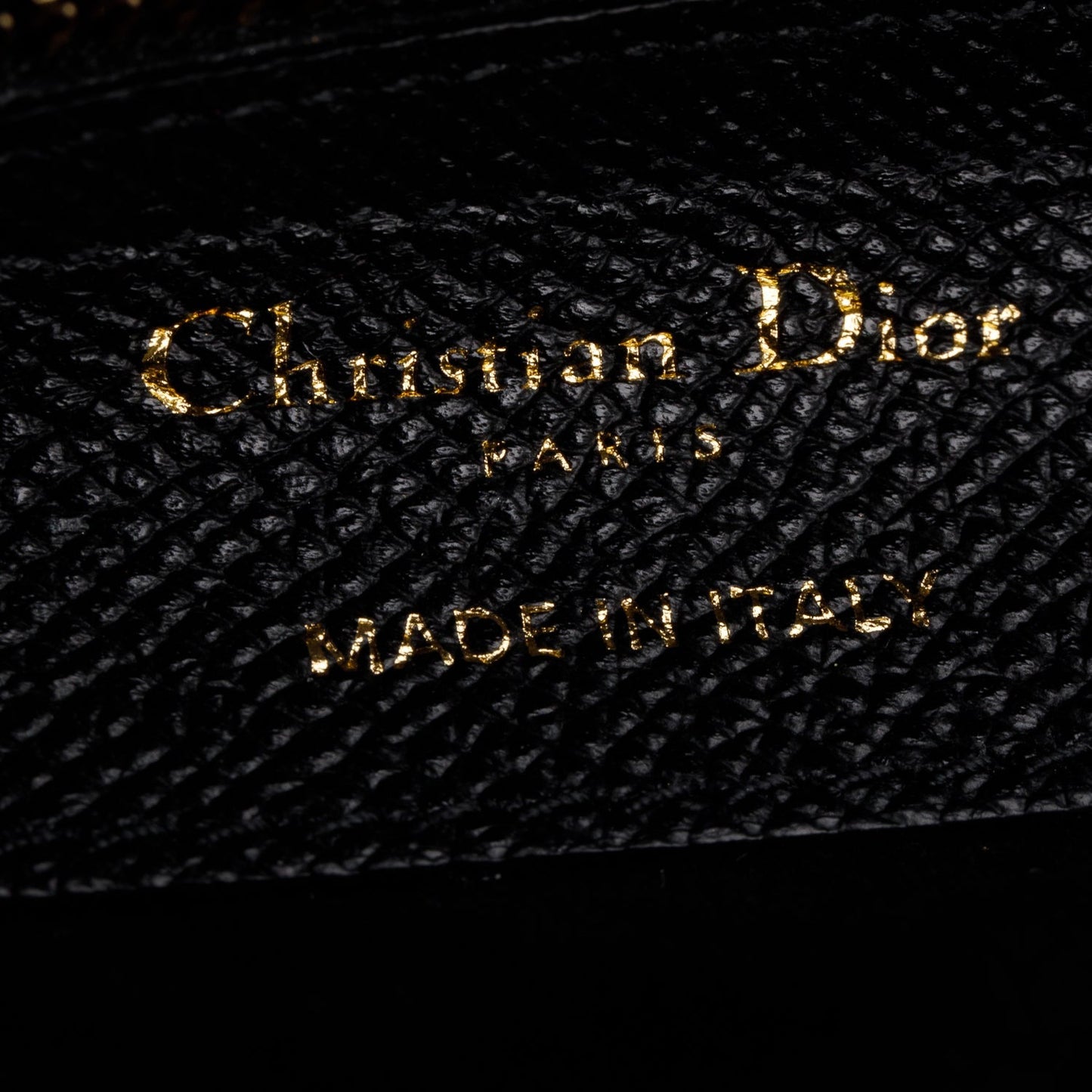 Christian Dior 2020 Black Grained Calfskin Saddle Bag