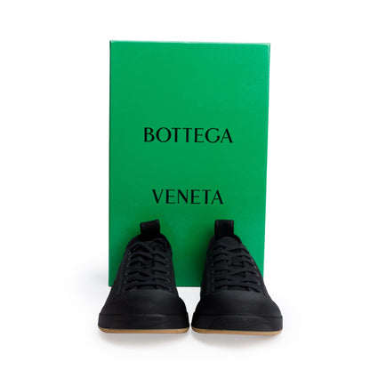Bottega Veneta Black Canvas Vulcan Sneakers, Men's Size 44
