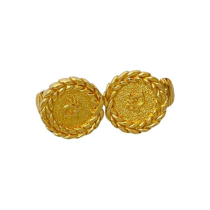 Dior Earring Gold Plated gold logo Women