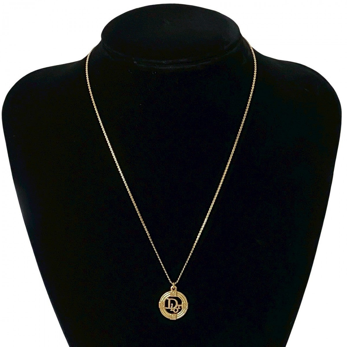 Dior Necklace Gold Plated gold logo Women