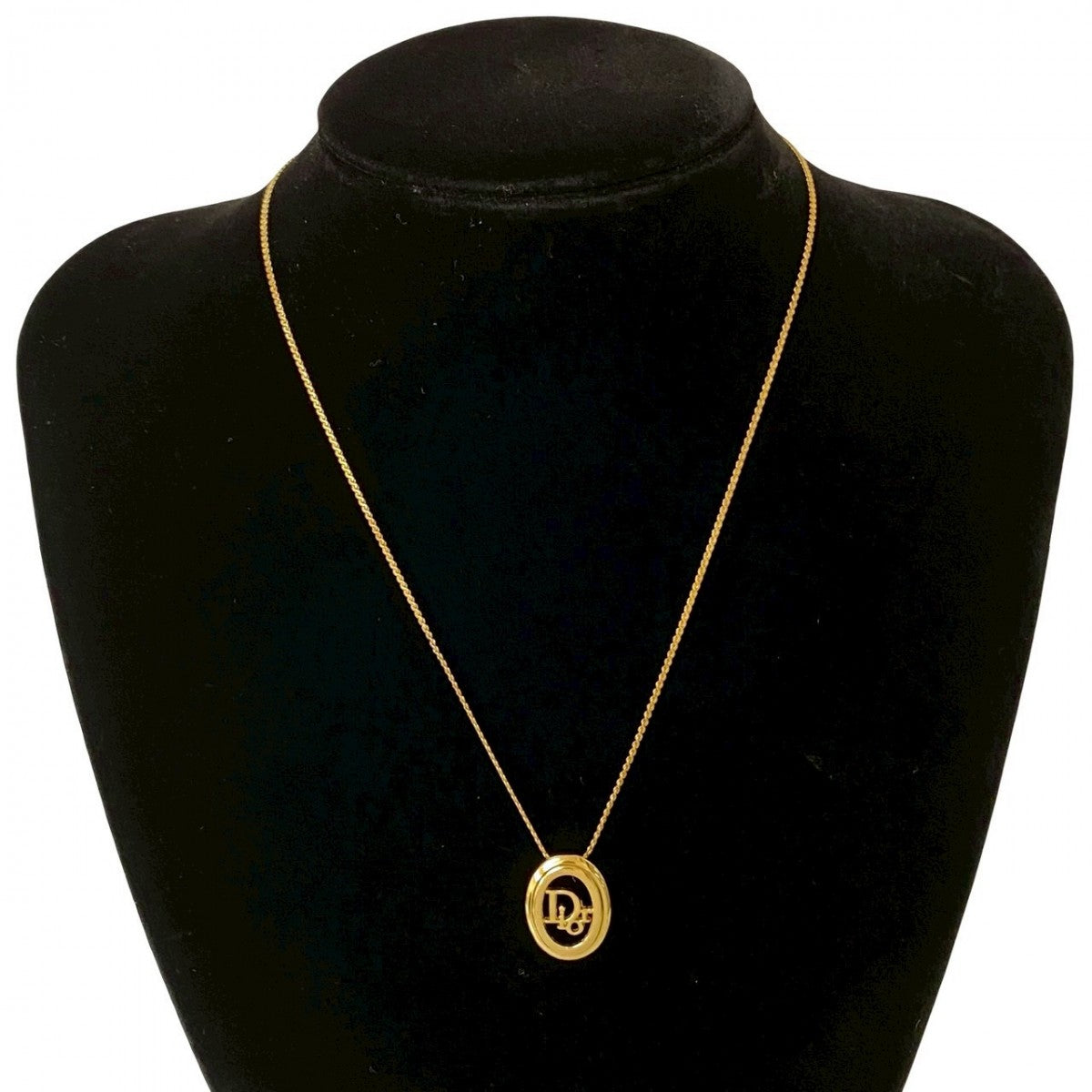 Dior Necklace Gold Plated gold logo Women