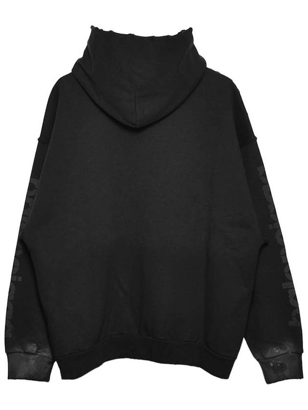 Luxury Balenciaga Trending 2025 Logo Print Hoodie Black