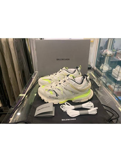 Luxury Balenciaga Trending 2025 Track Low Top Sneakers Fluo Yellow White