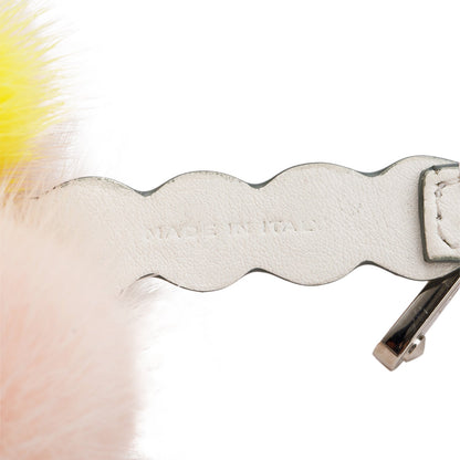 Fendi Multicolor Mink Fur & Calfskin Leather Fun Fair Ice Cream Cone Bag Charm