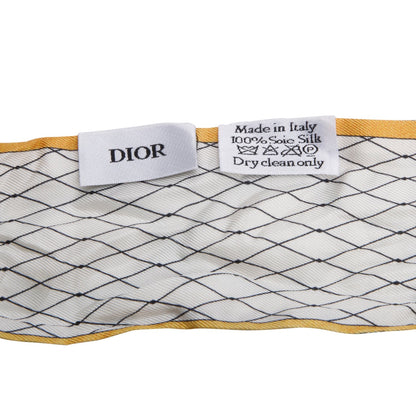 Christian Dior Le Monde Silk Twilly