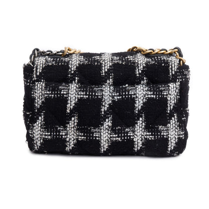 Chanel 2020 Tweed Quilted Medium 19 Flap Bag