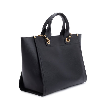 Chanel Black Caviar Small Studded Deauville Tote