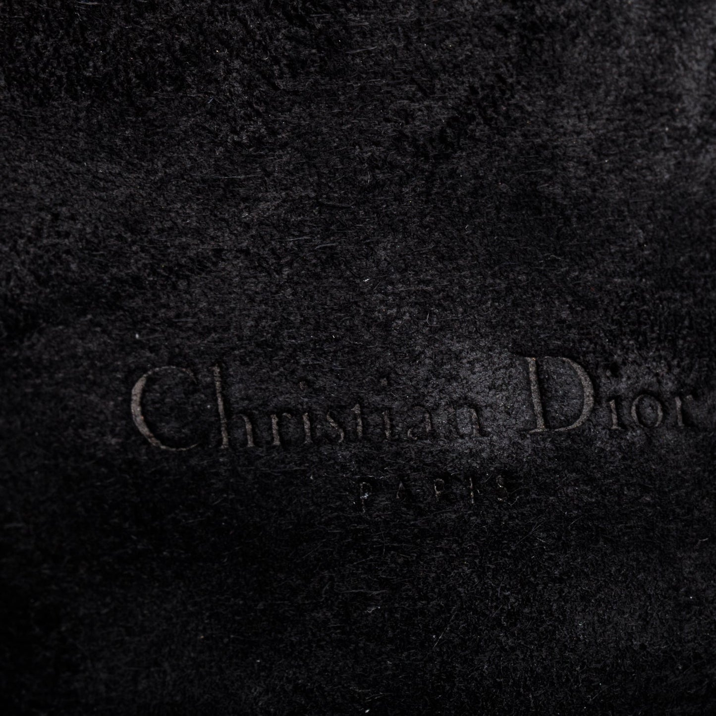 Christian Dior Black Grained Calfskin Saddle Belt Bag