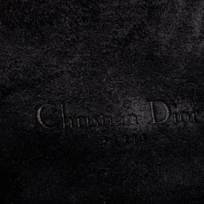 Christian Dior Black Grained Calfskin Saddle Belt Bag
