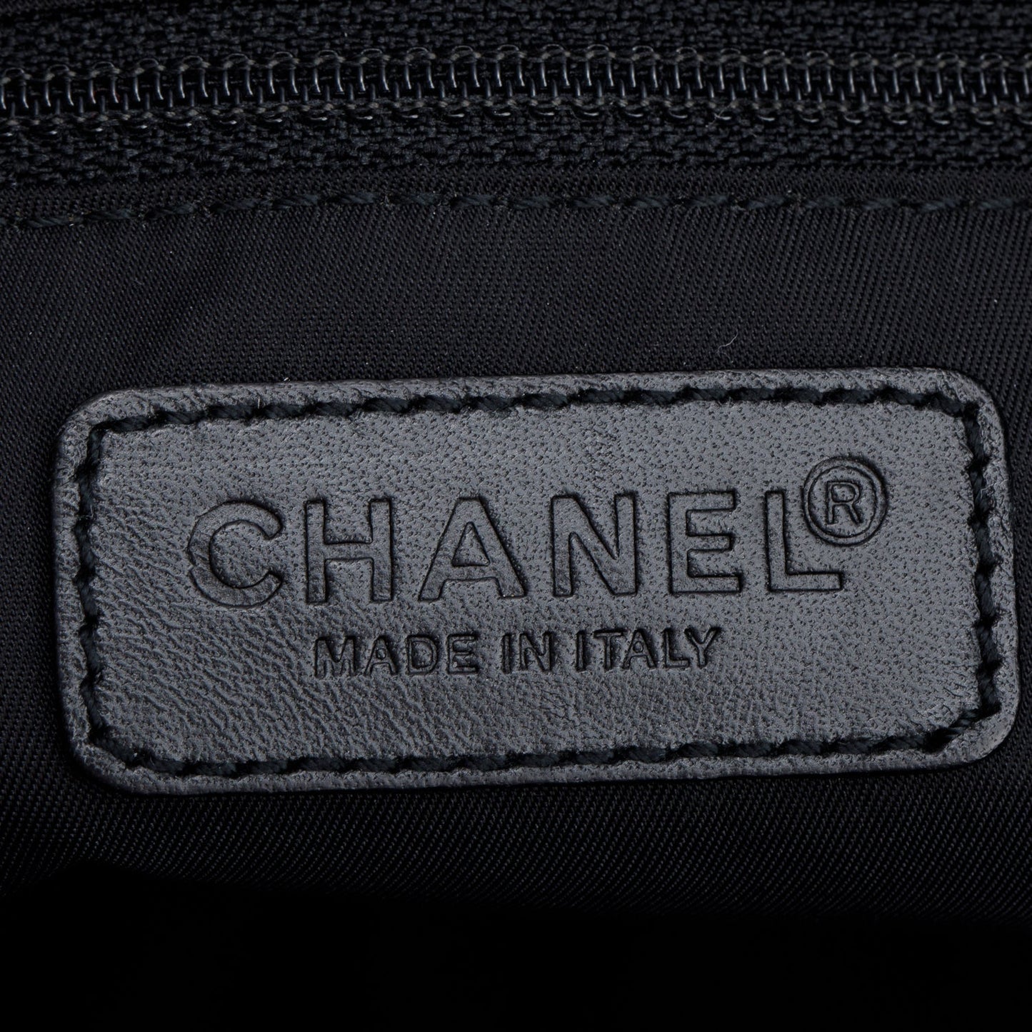 Chanel Black Nylon Travel Ligne Bowling Bag