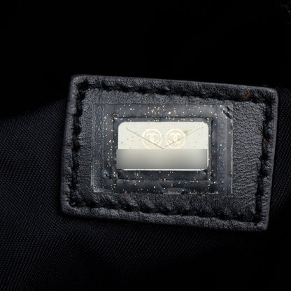 Chanel Black Nylon Travel Ligne Bowling Bag