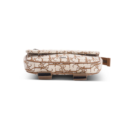 Christian Dior 2021 x Cactus Jack Beige Oblique Saddle Arm Pouch