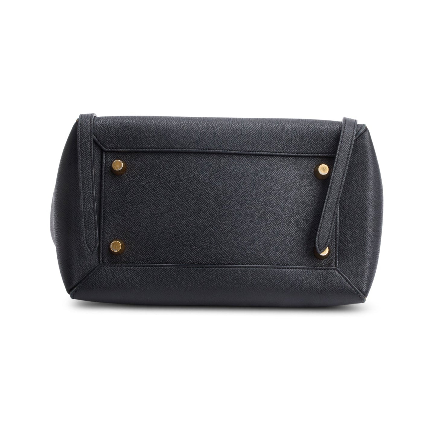 Celine Black Grained Calfskin Leather Mini Belt Bag