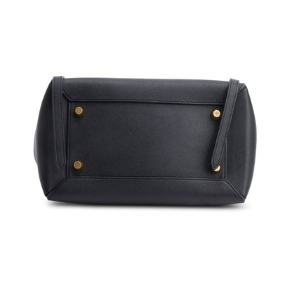 Celine Black Grained Calfskin Leather Mini Belt Bag
