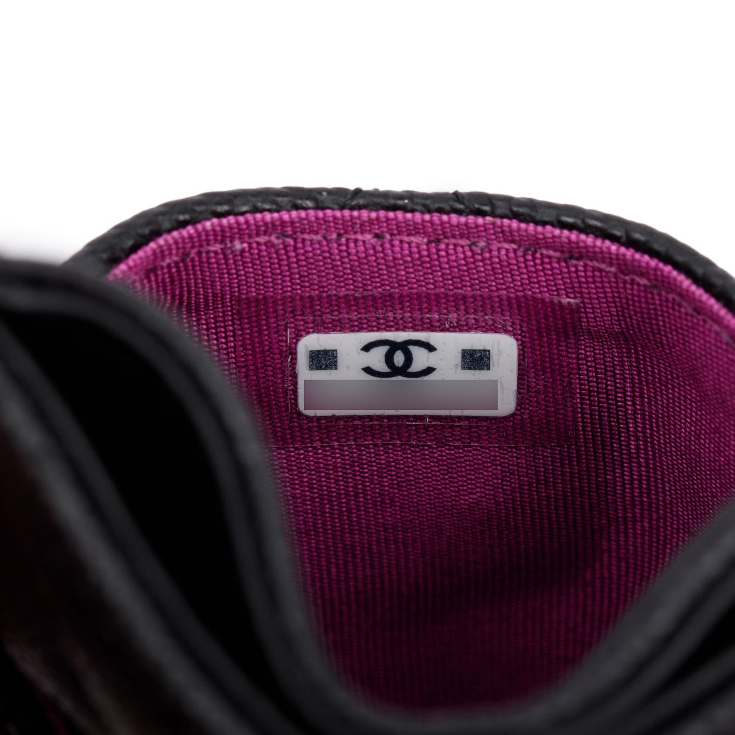 Chanel Black Quilted Caviar Card Holder