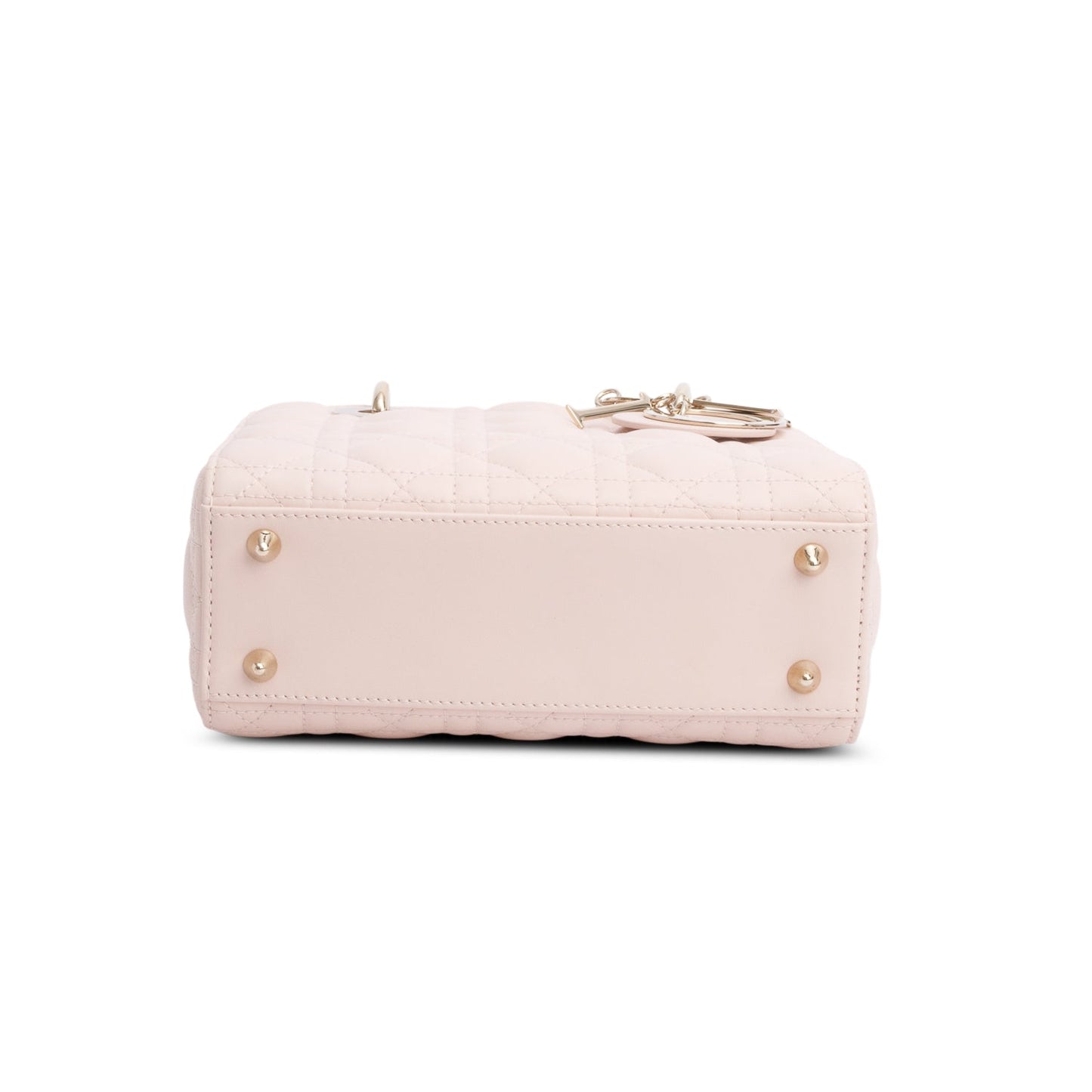 Christian Dior 2024 Pink Cannage Lambskin Leather Small Lady Dior Bag