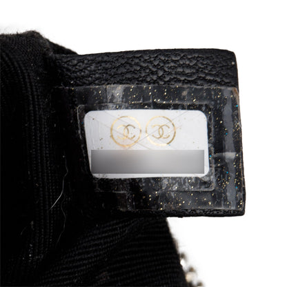 Chanel Black Lambskin Calfskin Leather Tweed Success Story Trunk Set Of 4 mini Bags