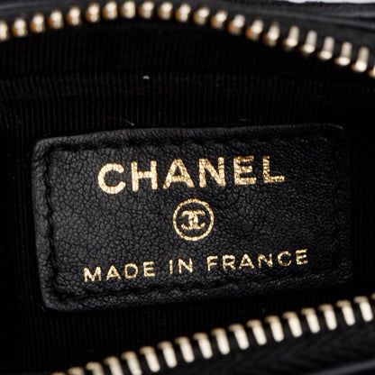 Chanel Black Lambskin Calfskin Leather Tweed Success Story Trunk Set Of 4 mini Bags