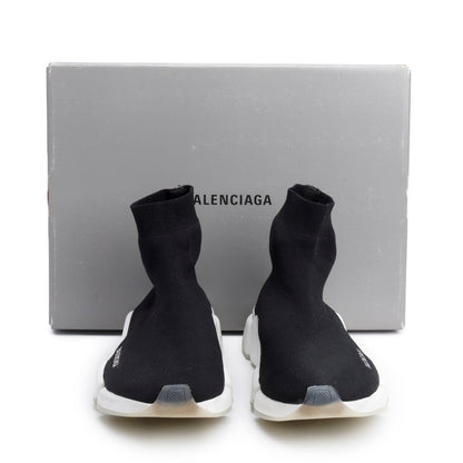 Balenciaga Black Knit Speed Trainer Sock Sneaker, Men's Size  43