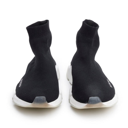 Balenciaga Black Knit Speed Trainer Sock Sneaker, Men's Size  43