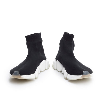 Balenciaga Black Knit Speed Trainer Sock Sneaker, Men's Size  43