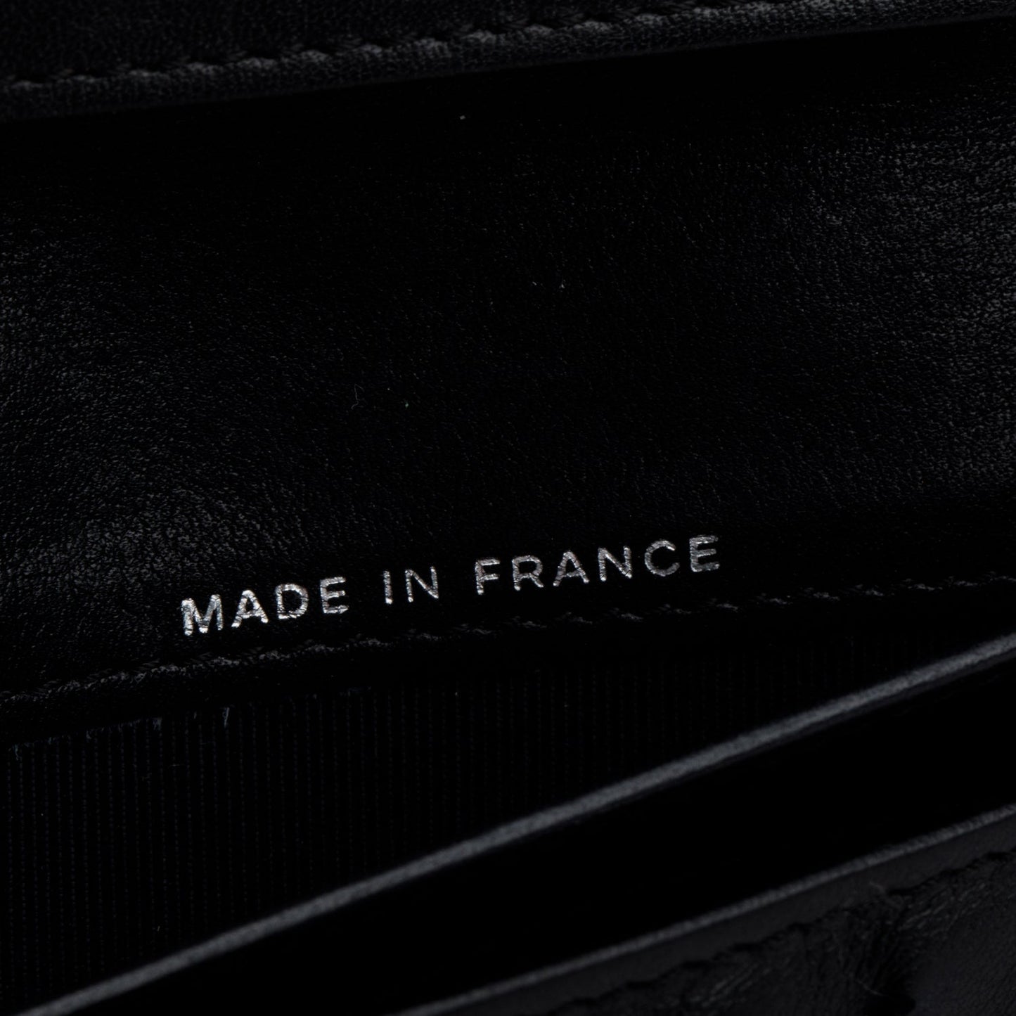 Chanel Black Lambskin Chevron Bi-Fold Wallet
