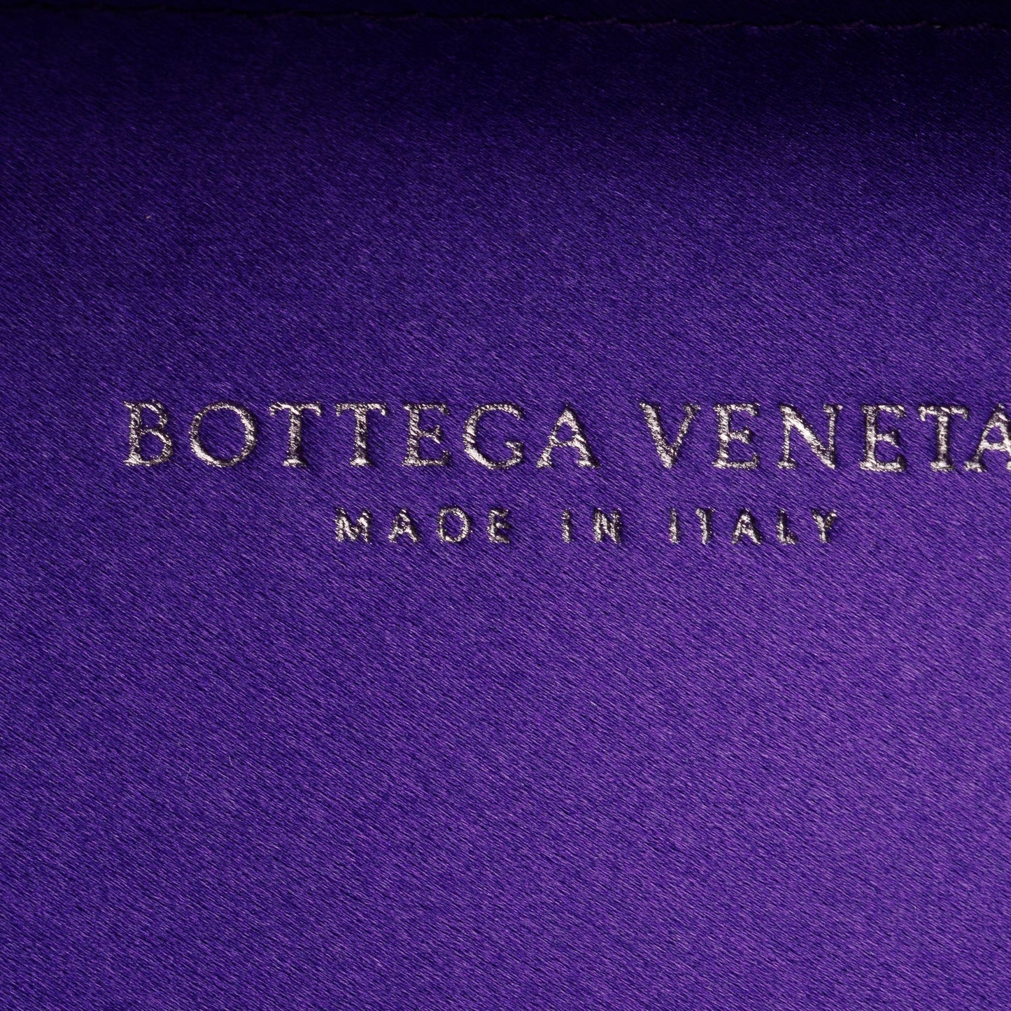 Bottega Veneta Purple Satin Ayers Intreccio Impero Stretch Knot Clutch
