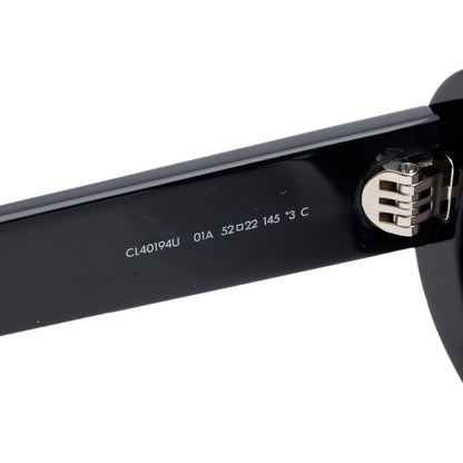 Celine CL40194U Black Acetate Triomphe 01 Oval Sunglasses