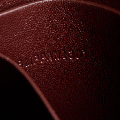 Burberry Burgundy & Red Smooth Calfskin Leather Medium Grace Bag