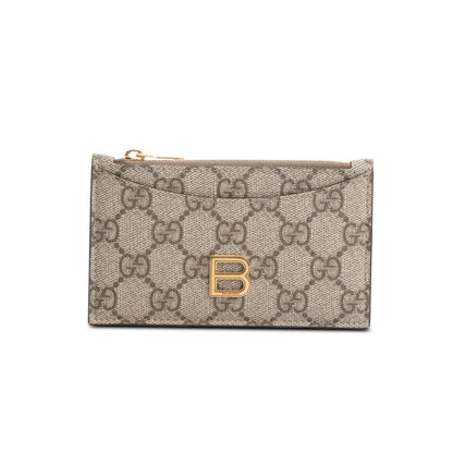 Gucci x Balenciaga GG Supreme Monogram Zip Card Case