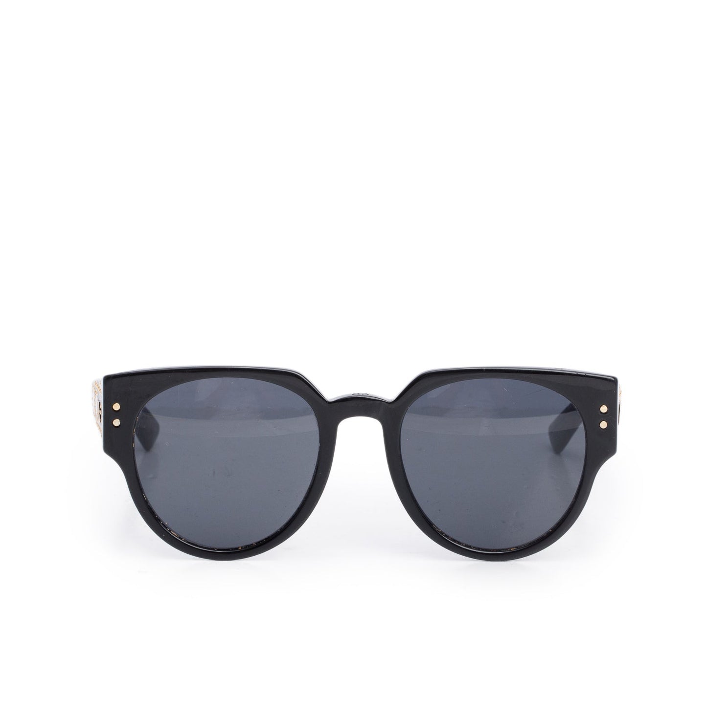 Christian Dior Black Acetate LadyDiorStuds Sunglasses