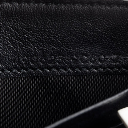 Balenciaga White Calfskin Leather Cash Continental Zip Wallet