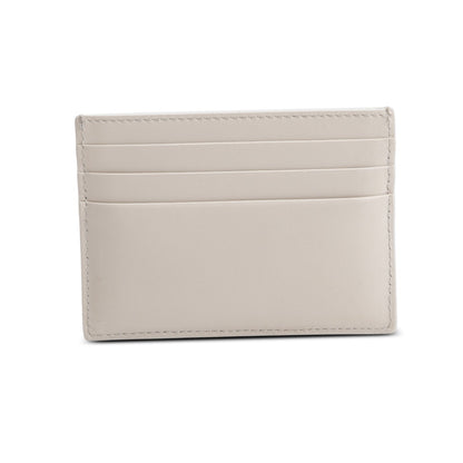 Celine 2023 Neutral Leather Triomphe  Logo Card Holder