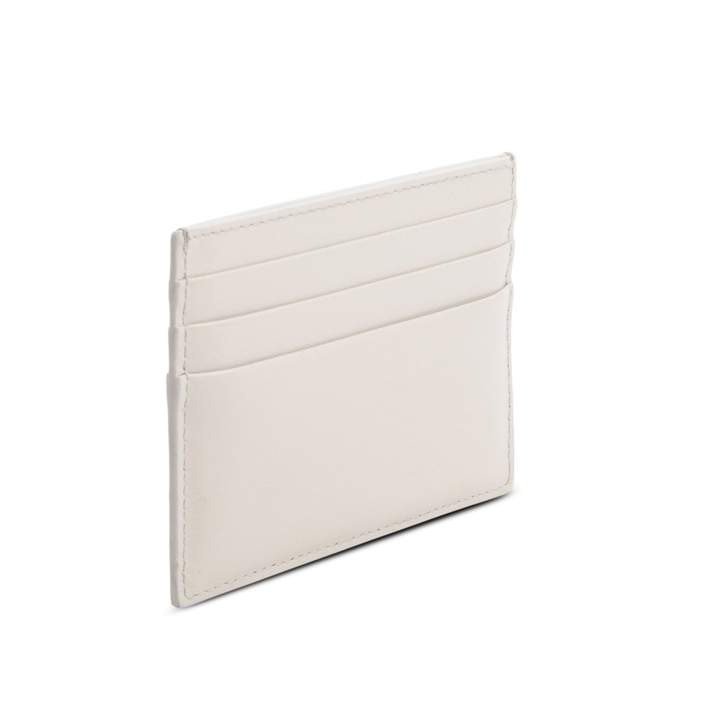 Celine 2023 Neutral Leather Triomphe  Logo Card Holder