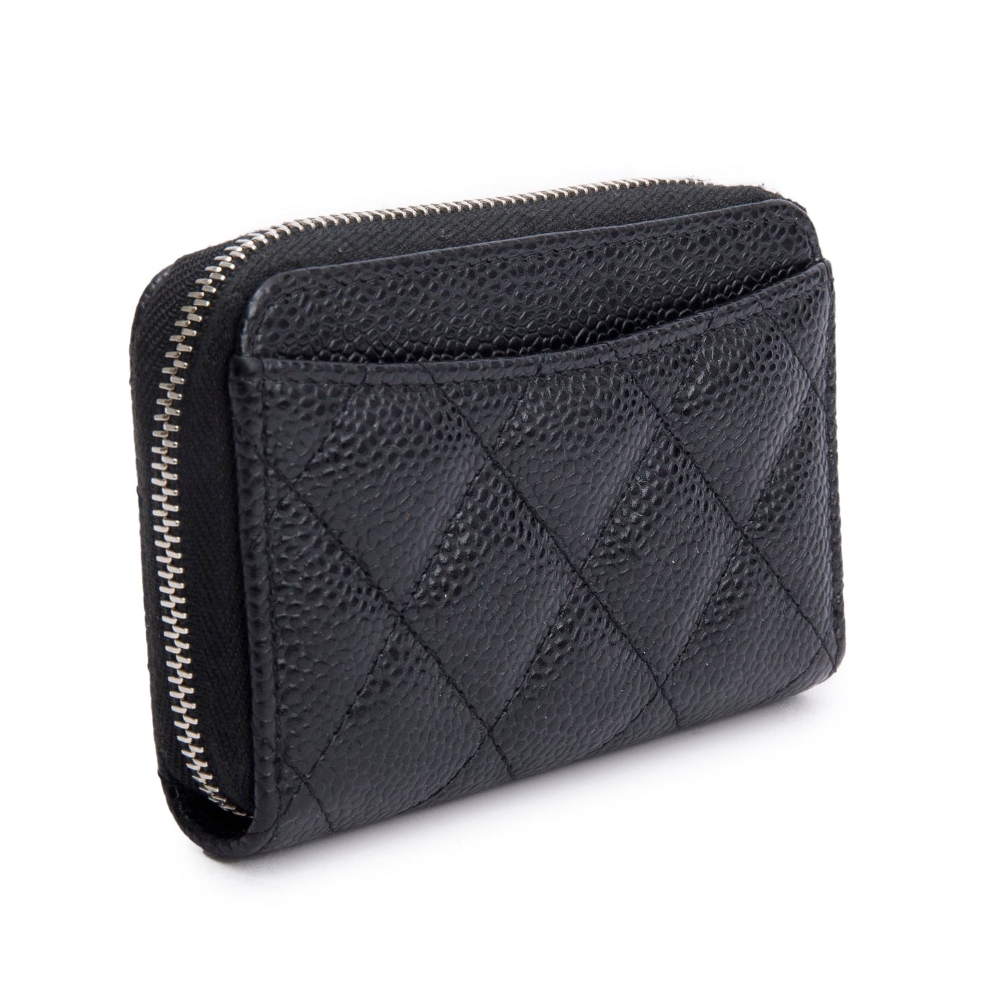 Chanel Black Caviar Leather Classic Zipped Coin Purse