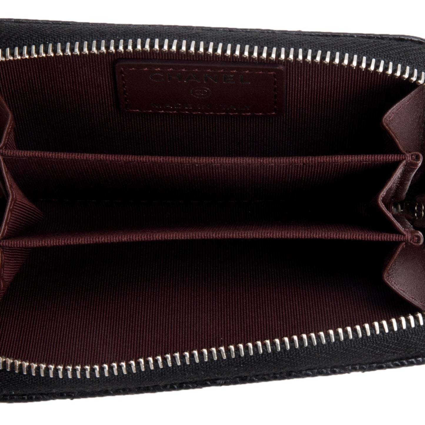 Chanel Black Caviar Leather Classic Zipped Coin Purse