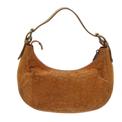 Luxury CELINE C Macadam Canvas Shoulder Bag Orange  64453