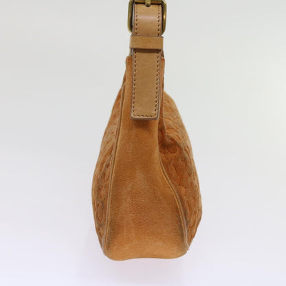 Luxury CELINE C Macadam Canvas Shoulder Bag Orange  64453
