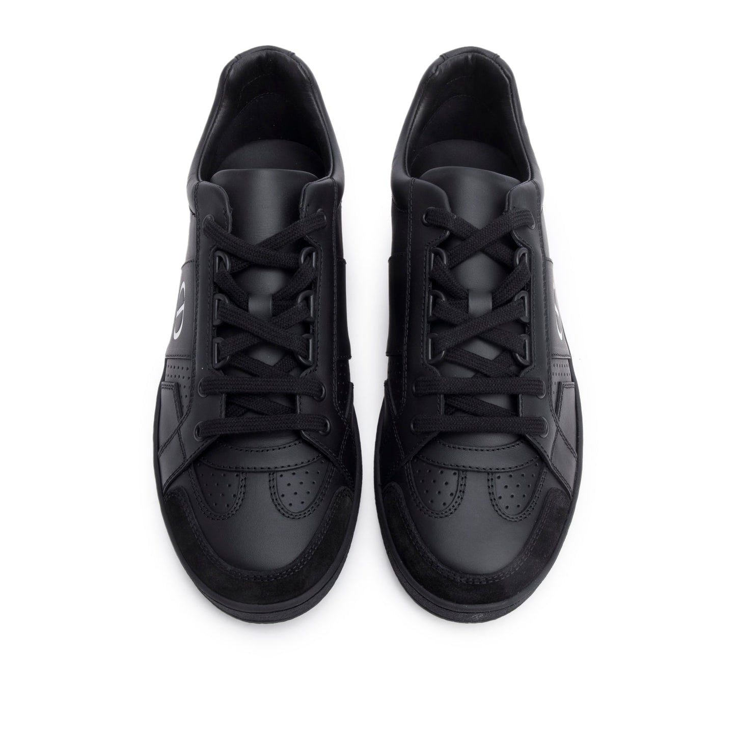 Christian Dior Black Leather Uniform Sneakers, Size 37.5