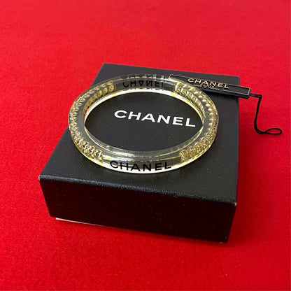CHANEL bracelet plastic clear