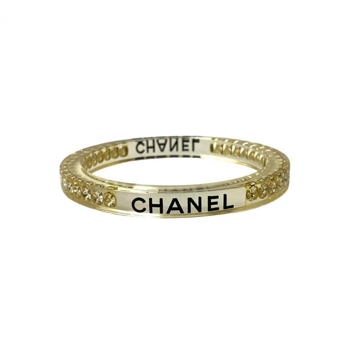 CHANEL bracelet plastic clear